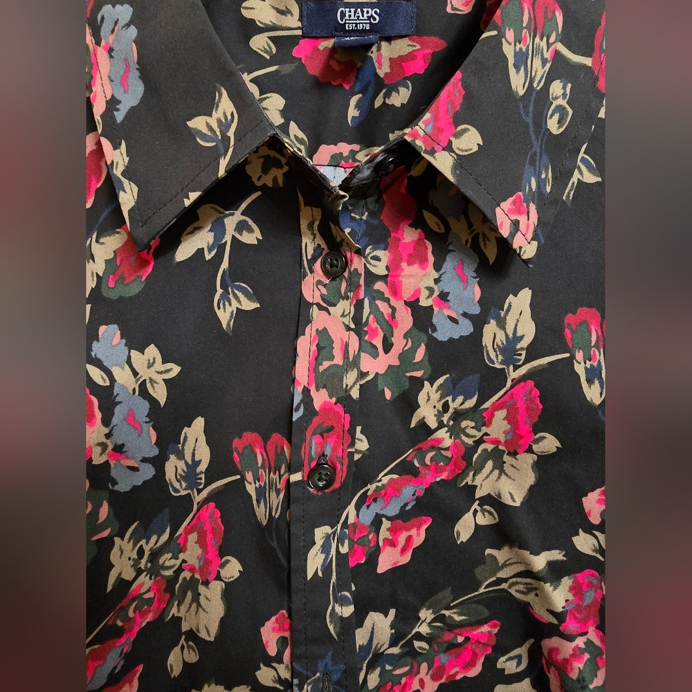 Chaps no iron floral top
